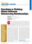 global software development Synching or Sinking: Global Software Outsourcing Relationships
