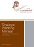 Strategic Planning Manual FOR NONPROFIT ORGANIZATIONS IN SAUDI ARABIA