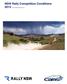 NSW Rally Competition Conditions 2015 (As Amended December 2014)