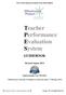 Teacher Performance Evaluation System