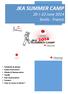 JKA SUMMER CAMP. 20 > 22 June 2014 Senlis - France
