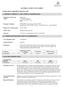 MATERIAL SAFETY DATA SHEET