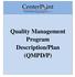 Quality Management Program Description/Plan (QMPD/P)