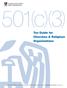 Tax Guide for Churches & Religious Organizations