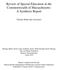 Review of Special Education in the Commonwealth of Massachusetts: A Synthesis Report