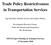 Trade Policy Restrictiveness in Transportation Services