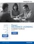 INSURANCE LICENSING. Missouri. Candidate Handbook April 2015 PEARSON VUE. Quick Reference inside front cover