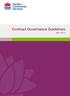 Contract Governance Guidelines. April 2014