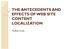 THE ANTECEDENTS AND EFFECTS OF WEB SITE EFFECTS OF CONTENT LOCALIZAT LOCALIZA ION
