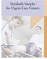 Standards Sampler for Urgent Care Centers