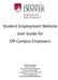 Student Employment Website User Guide for Off-Campus Employers