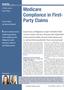 Medicare Compliance in First- Party Claims
