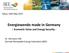 Energiewende made in Germany - Economic Value and Energy Security -