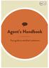 Agent s Handbook. Your guide to satisfied customers