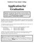 Application for Graduation