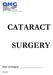 CATARACT SURGERY. Date of Surgery QHC# 63