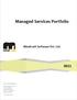 Managed Services Portfolio. MindCraft Software Pvt. Ltd.