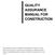 QUALITY ASSURANCE MANUAL FOR CONSTRUCTION