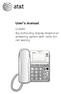 User s manual. CL4940 Big button/big display telephone/ answering system with caller ID/ call waiting