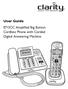 User Guide E713CC Amplified Big Button Cordless Phone with Corded Digital Answering Machine