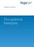Standards of proficiency. Occupational therapists