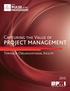 Capturing the Value of PROJECT MANAGEMENT. Through Organizational Agility