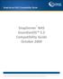 SnapServer NAS GuardianOS 5.2 Compatibility Guide October 2009