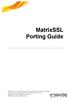 MatrixSSL Porting Guide