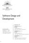 Software Design and Development