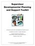 Supervisor Developmental Planning and Support Toolkit