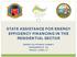 STATE ASSISTANCE FOR ENERGY EFFICIENCY FINANCING IN THE RESIDENTIAL SECTOR GREEN CALIFORNIA SUMMIT SACRAMENTO, CA FRIDAY, APRIL 27