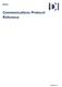 Communications Protocol Reference