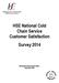 HSE National Cold Chain Service Customer Satisfaction Survey 2014