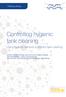 Controlling hygienic tank cleaning