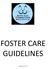 FOSTER CARE GUIDELINES