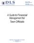A Guide to Financial Management for Town Officials