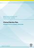 Clinical Service Plan. Addiction Services Academic Clinical Unit