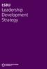 LSBU Leadership Development Strategy