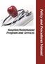Hospital/Homebound Program and Services. Policy and Procedures Manual