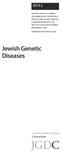 Jewish Genetic Diseases