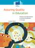 Assuring Quality in Education