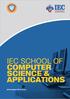 IEC SCHOOL OF COMPUTER SCIENCE & APPLICATIONS
