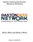 Gaston Community Human Resource Directory