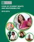CODE OF STUDENT RIGHTS AND RESPONSIBILITIES 2015-2016