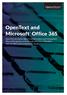 OpenText and Microsoft Office 365