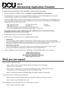 DCU Membership Application Checklist
