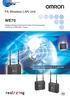 WE70. FA Wireless LAN Unit. Reliable Wireless Ethernet for Harsh FA Environments Conforms to IEEE 802.11a/b/g