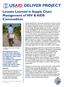 Lessons Learned in Supply Chain Management of HIV & AIDS Commodities