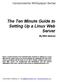 The Ten Minute Guide to Setting Up a Linux Web Server