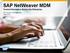 SAP NetWeaver MDM Trusted Information Across the Enterprise. EIM Solution Management June 2011